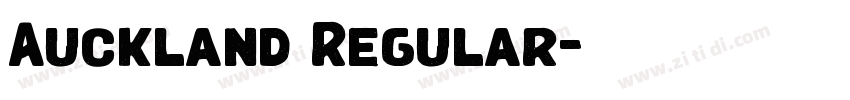 Auckland Regular字体转换